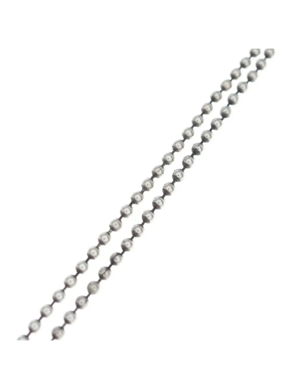 Gucci Dog Tag Ball Chain ID Necklace Silver
